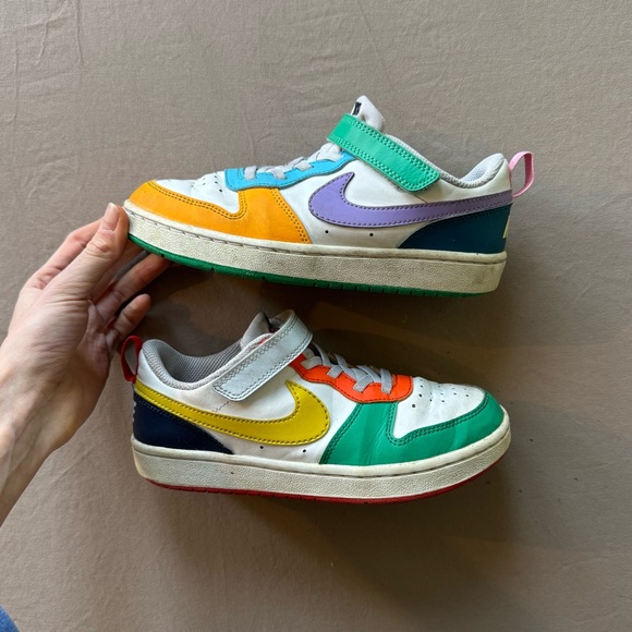 Nike Other - KIDS' NIKE COURT BOROUGH LOW RECRAFT SNEAKERS